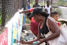 Con murales y siembra de árboles, se embelleció punto impactada por arrojo de residuos 