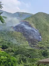 Atendieron emergencia por incendio en Cristo Rey