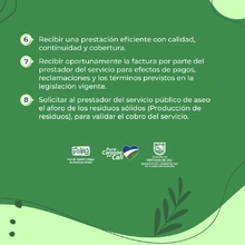 Conozca sus derechos como usuario del sistema público de aseo 