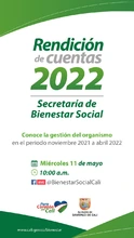 Bienestar Social rendirá cuentas de su gestión este 11 de mayo