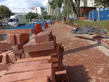 Intensifican obras de espacio público en el Parque Central río Cali