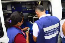 Autoridades verifican funcionamiento y documentación reglamentaria de ambulancias