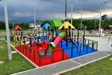 Alcaldía de Cali y Ministerio de Vivienda entregaron nuevo  Parque  "Lago Azul" que beneficiará a la comunidad del oriente de la ciudad. 
