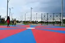 Alcaldía de Cali y Ministerio de Vivienda entregaron nuevo  Parque  "Lago Azul" que beneficiará a la comunidad del oriente de la ciudad. 