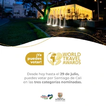 Desde el lunes se abren las votaciones para que Cali siga siendo protagonista en los ‘Premios Óscar del Turismo’