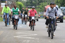 Caleños pedalearon contra el cambio climático