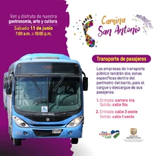Camina San Antonio tendrá 18 cierres viales