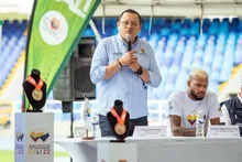 Embajador del Mundial Sub 20 de Atletismo encabezó entrega de las medallas en el Pascual Guerrero