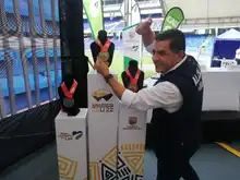 Embajador del Mundial Sub 20 de Atletismo encabezó entrega de las medallas en el Pascual Guerrero