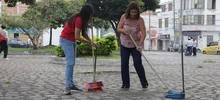 Caleños madrugaron a embellecer a la Precursora de la Independencia