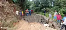 Adecúan vía en el corregimiento La Castilla por precipitaciones en el territorio