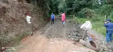 Adecúan vía en el corregimiento La Castilla por precipitaciones en el territorio