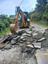 Adecúan vía en el corregimiento La Castilla por precipitaciones en el territorio