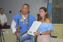 Gobernador del Cabildo Kofán recibió reconocimiento por su liderazgo