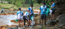 Al río Cali llegó ‘Plogging 3R’, iniciativa ambiental para recuperar su cauce