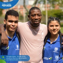 Jóvenes de ‘Todas y Todos a estudiar’ recorrieron los escenarios deportivos de Cali