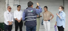 Representantes de la Agencia Francesa de Desarrollo visitaron la galería Santa Elena