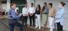 Representantes de la Agencia Francesa de Desarrollo visitaron la galería Santa Elena