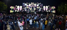 Mural tecnológico de 90.000 bombillas led, enciende los corazones caleños con alegría y orgullo