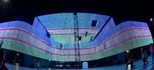 Mural tecnológico de 90.000 bombillas led, enciende los corazones caleños con alegría y orgullo