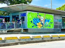 La infraestructura del MIO se convierte en una galería de arte para los caleños