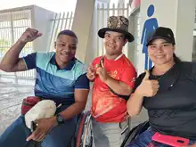 El campeón nacional de bala vive el Mundial de Atletismo, desde la tribuna