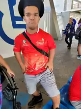 El campeón nacional de bala vive el Mundial de Atletismo, desde la tribuna