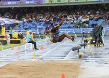 Natalia Liñares se llevó la medalla de plata en salto largo 