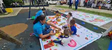  Mujeres gestantes y lactantes con sus niños disfrutaron de talleres en la Semana de la Lactancia Materna