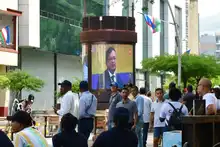 Con tranquilidad y alegría, caleños presenciaron la posesión presidencial en el Bulevar del Rio