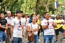 Con tranquilidad y alegría, caleños presenciaron la posesión presidencial en el Bulevar del Rio