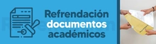 Banner refrendación documentos académicos