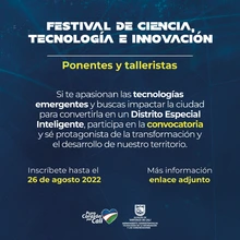 Festival de Ciencia, Tecnología e Innovación Ponentes y Talleristas 