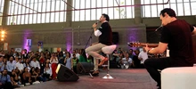 Tiempo, canciones e historias compartió Andrés Cepeda con estudiantes del oriente de Cali