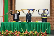 Alcaldía gradúa 50 jóvenes de primera línea como reguladores de tránsito