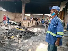 Administración apoyará a recicladores afectados por incendio en Plaza de Mercado de Siloé 