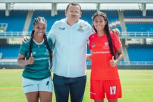 Jugadoras de la Selección Colombia motivan a finalistas de la Liga Femenina en Cali