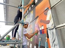 Con arte urbano se promueve la cultura ciudadana en estaciones del MIO