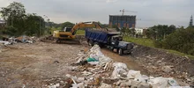 Evacuan un alto volumen de residuos de construcción y demolición de la Estación de Transferencia