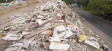 Evacuan un alto volumen de residuos de construcción y demolición de la Estación de Transferencia