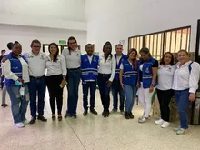 Con lluvia de sonrisas, comenzó la entrega de insumos de los Presupuestos Participativos 