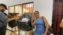 Con lluvia de sonrisas, comenzó la entrega de insumos de los Presupuestos Participativos 