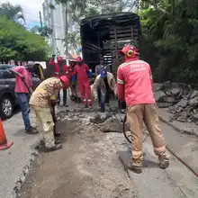 Informan sobre intervenciones viales en corredores principales, con Obras de Corazón