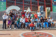 Niños de Olaya Herrera disfrutaron su visita al corazón del deporte caleño