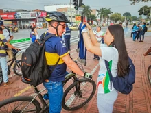 La bicicleta se paseó por el corredor verde de Cali en el Día sin Carro y Moto