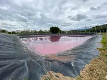 Planta de tratamiento de lixiviados de Navarro está estrenando membranas