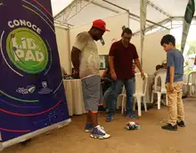 La robótica fue centro de atención durante feria de servicios en la comuna 20