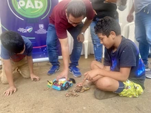 La robótica fue centro de atención durante feria de servicios en la comuna 20
