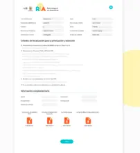 Consulta de solicitud a la RIA