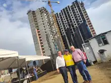 La primera edificación en Ciudad Paraíso alcanzó 20 pisos de altura 